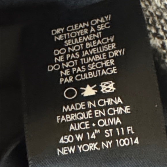 Alice + Olivia Coley Tweed Shift Dress Employed. Size 4 Black White Work Preppy - Picture 8 of 10